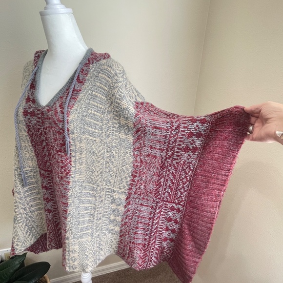 Vintage Havana hooded poncho sweater Medium - Picture 4 of 11